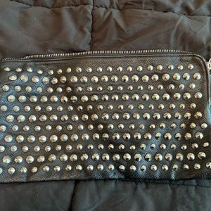 Studded forever 21 clutch never used